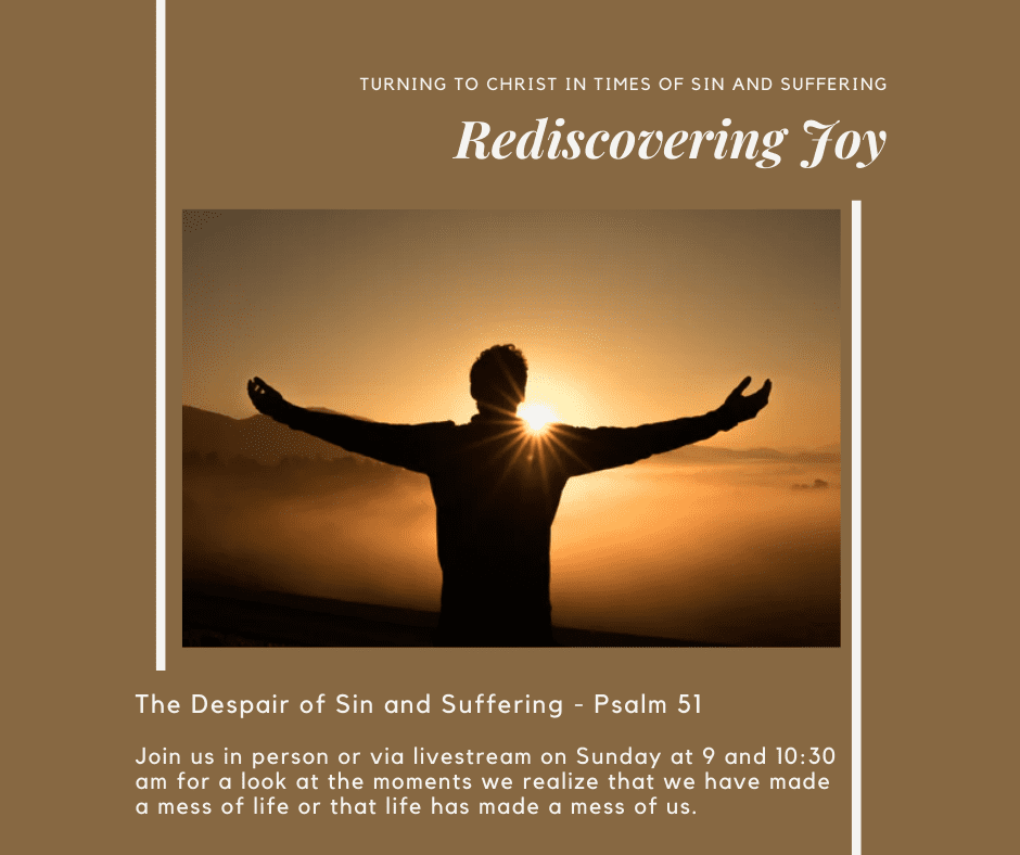 Rediscovering Joy- Week 1