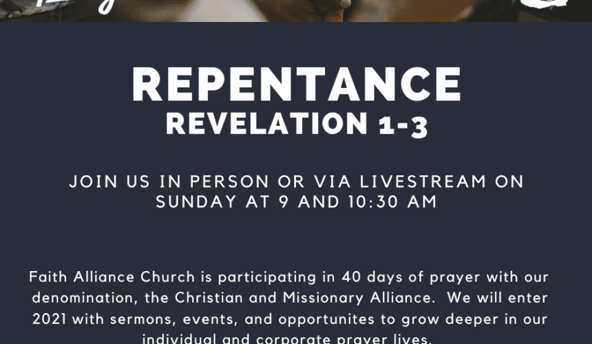 40 Days of Prayer // Repentance // Revelation1-3