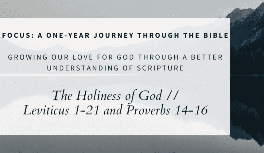 Session 2 FOCUS Sermon Reminder Facebook Post The Holiness of God // Leviticus 1-21