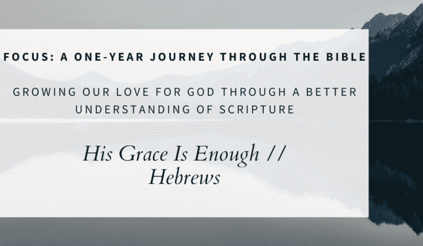 Session 2 FOCUS Sermon Reminder Facebook Post (1) His Grace Is Enough // Hebrews