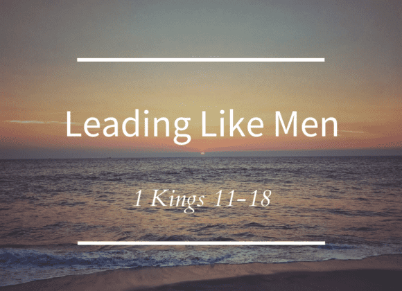Lead Like Men // 1 Kings 11:18